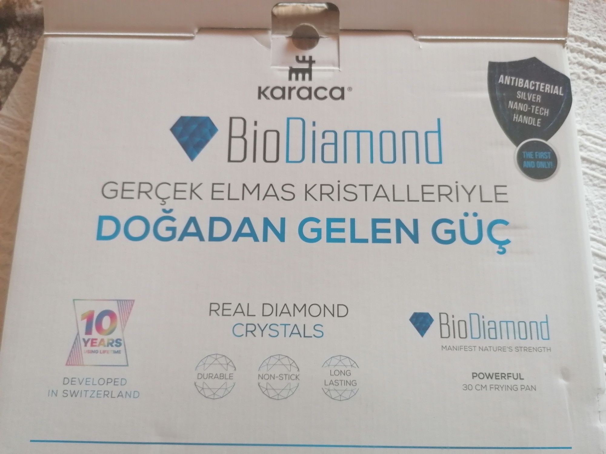 Тиган с незалепващо покритие Karaca Bio нов 35 лева Diamond
