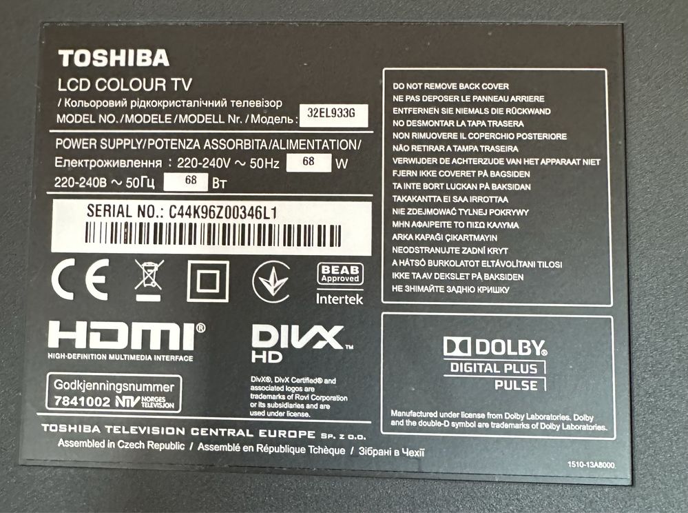 Toshiba 32EL933G