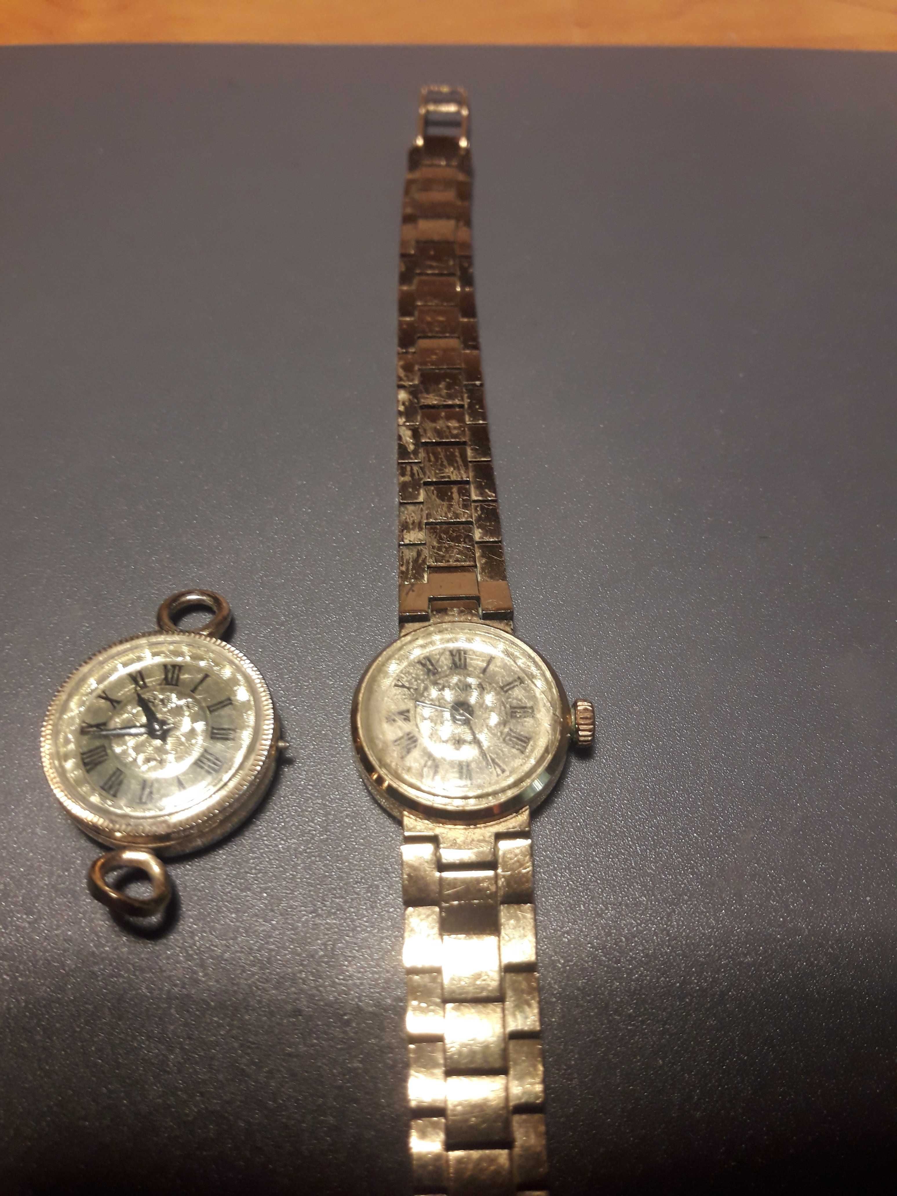 Руски позлатен дамски часовник Чайка CHAIKA  2 броя.