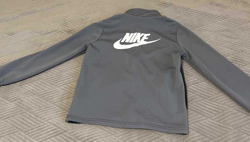 Nike - Спортен екип в цветен блок с цип, Сив, 137-147 CM