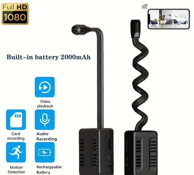 Скрита Wi-Fi камера с USB накрайник, видеонаблюдение, шпионска камера