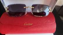 Ochelari de soare Cartier Diamond Cut , purple