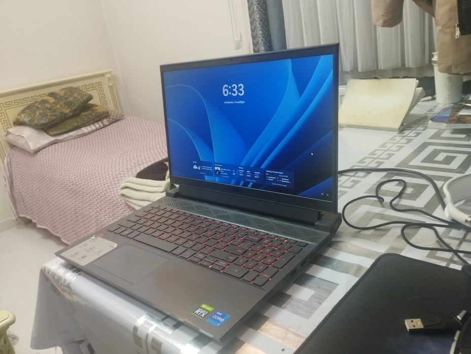 Dell g15 rtx 3050 labtop gpu i7 оперативка 16гб место на диске 475гб