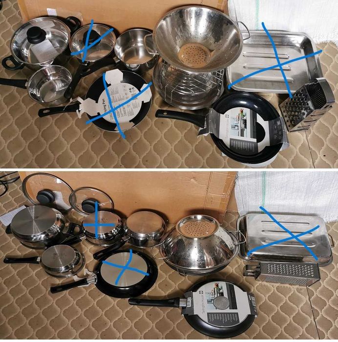 Oale inox, ustensile