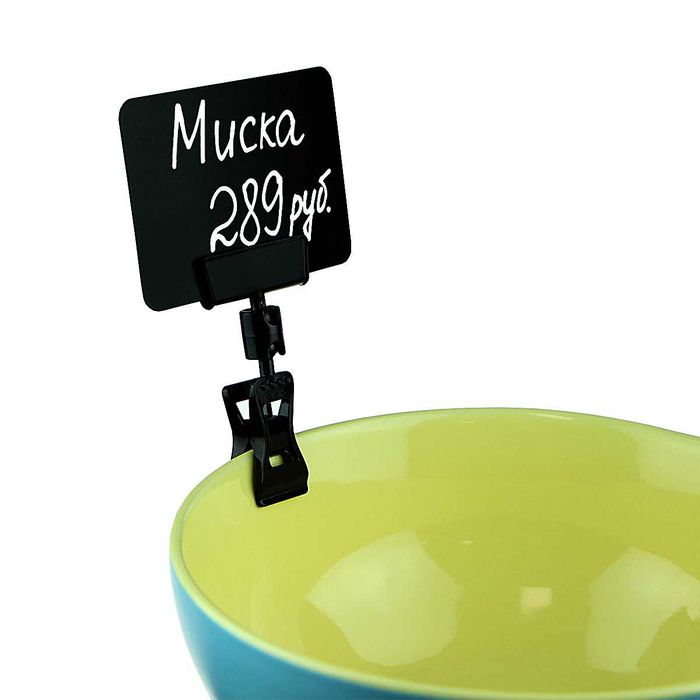 Ценникодержатель на прищепке с широким зажимом. Ценник. Прищепка