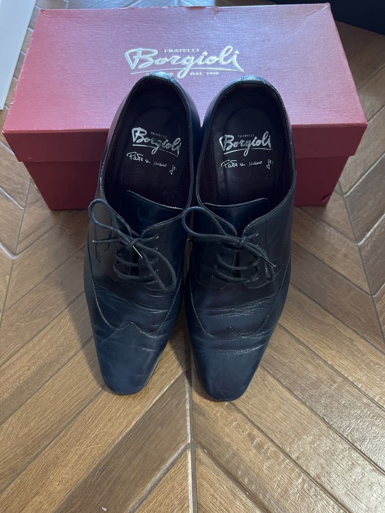 Pantofi barbatesti din piele Borgioli originali