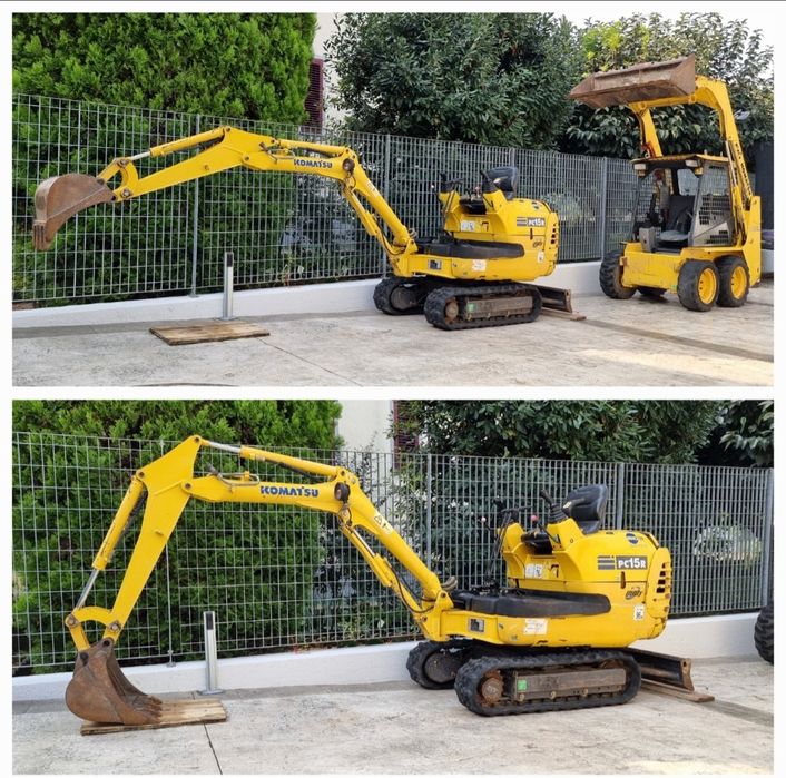 Miniexcavator Komatsu PC 15 mini excavator 1277h ORIGINALE