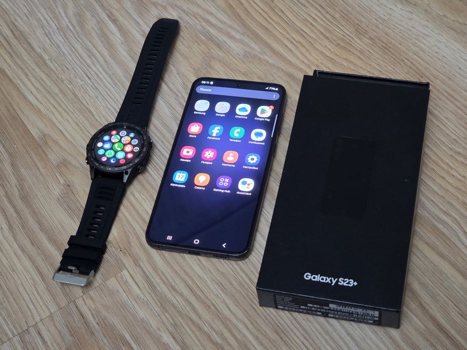 Продам Samsung S23+ Plus 256 gb и смарт часы