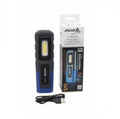 Акумулаторна LED лампа Asta, 600LM, с магнит