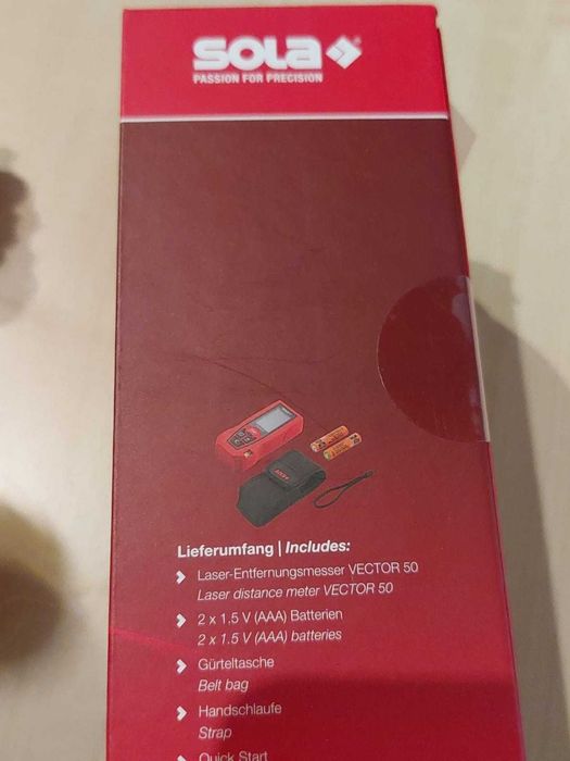 Telemetru cu laser Sola VECTOR 50, 0.15-50m