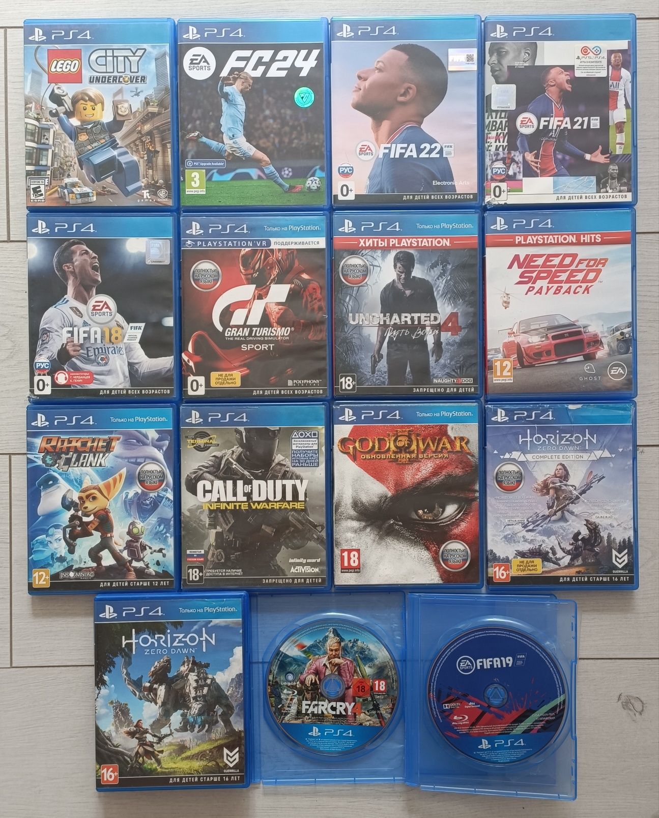 Игры для playstation 4 и ps5 на дисках в наличии в Кокшетау