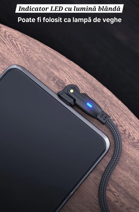 Cabluri cu cot Iphone. Rabatabil/Simplu. Scurt: 0.3/0.5m. Rapide.