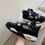 Adidasi Nike Air Jordan 4 White Thunder - verificare colet