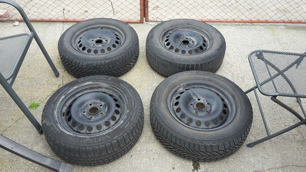 Roti iarna VW-Skoda Seat 5 X 112 R15 complete
