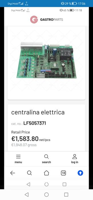 Placa electronica astoria gloria