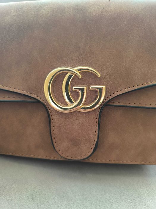 кафява  чанта Gucci
