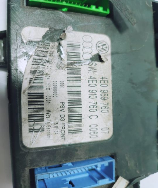 Calculator modul scaun stanga fata 4e0959760 07 4e095976007 Audi A8 D3/4E  [din 2002 pana  2005] se