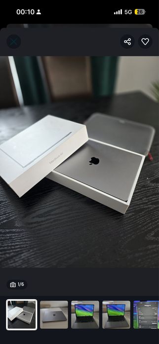 Macbook Air 13” M2 256 GB SSD, 8 GB RAM, ca NOU!