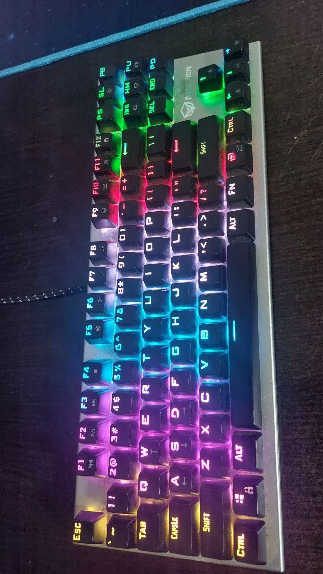 Tastatura gaming mecanica Meetion MK04 iluminare RGB, TKL, switch Oute