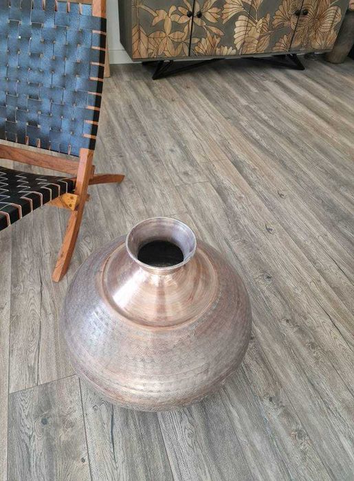 Vas decor metalic, vază dimensiuni mari