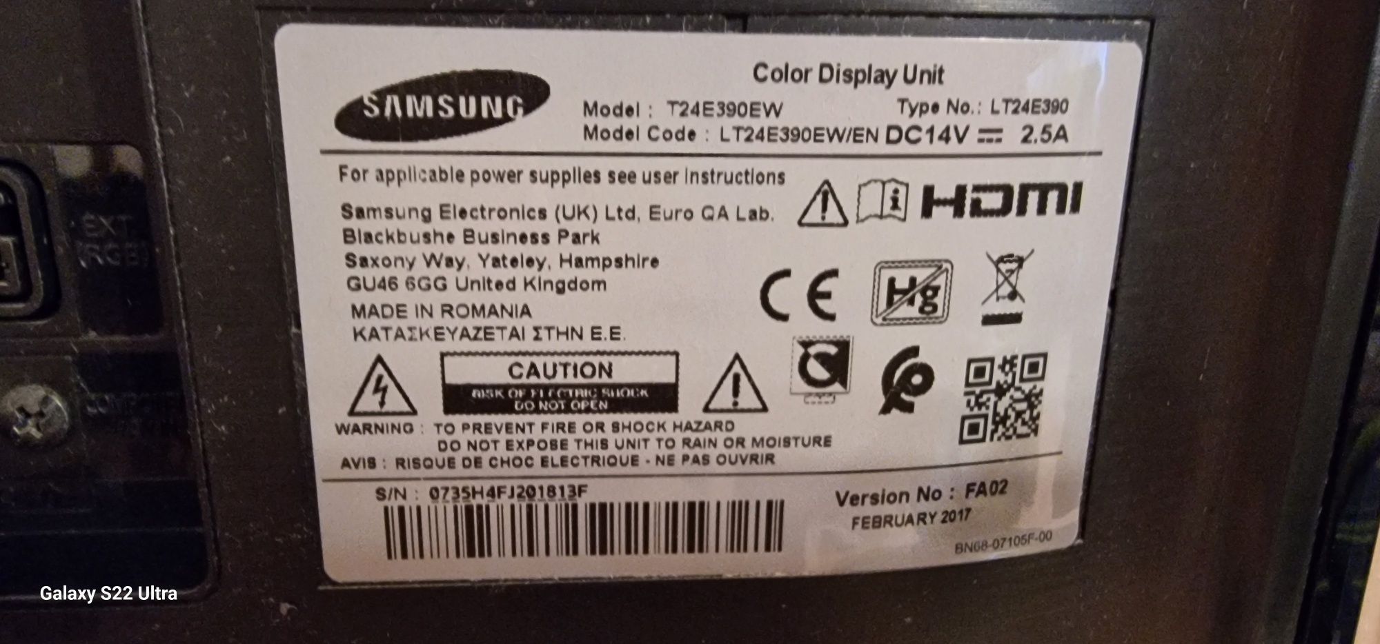 Tv/ MONITOR Samsung T24