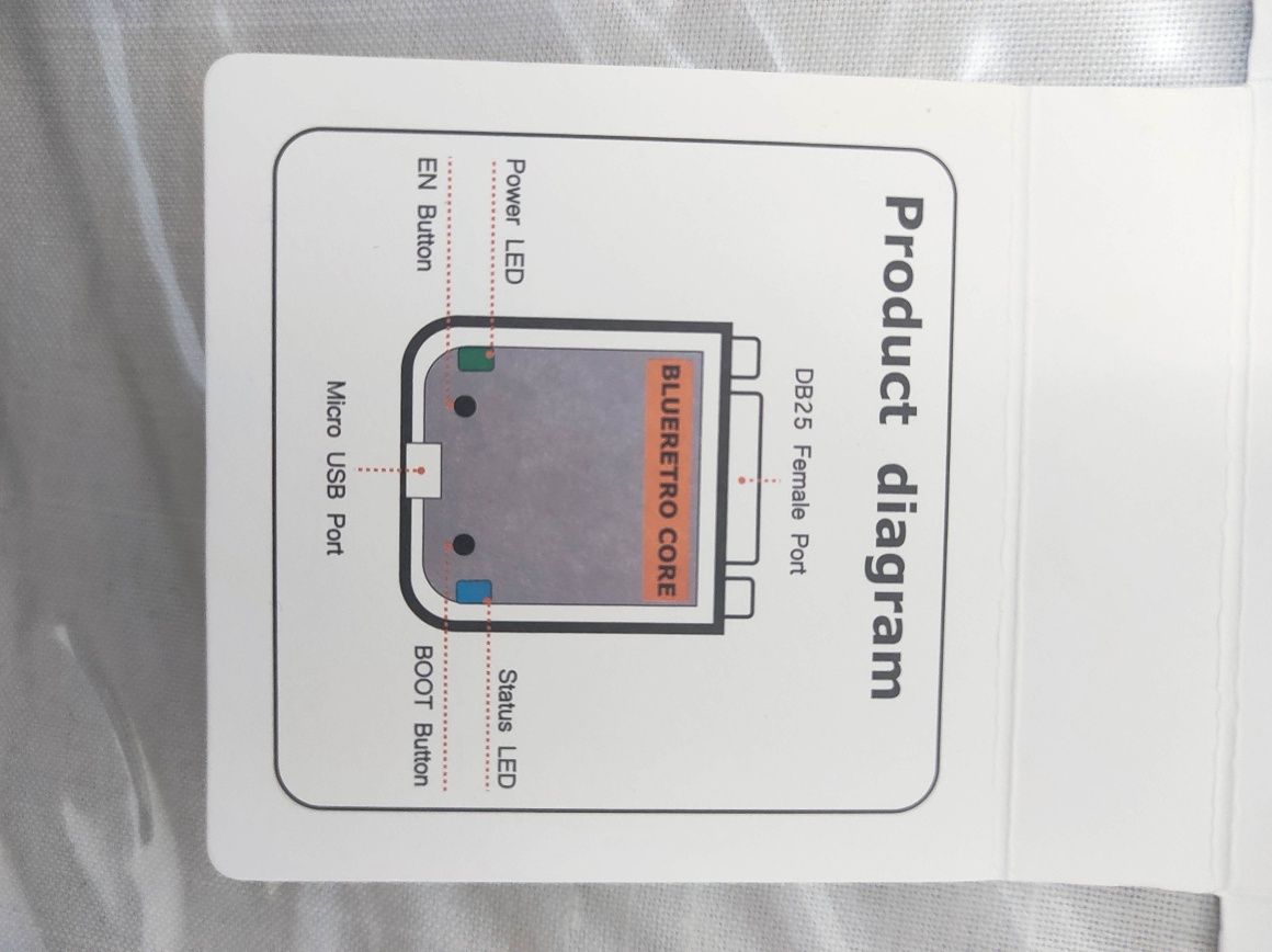 Blue retro переходник для жойстика PS4,5 на Playstation 1,2