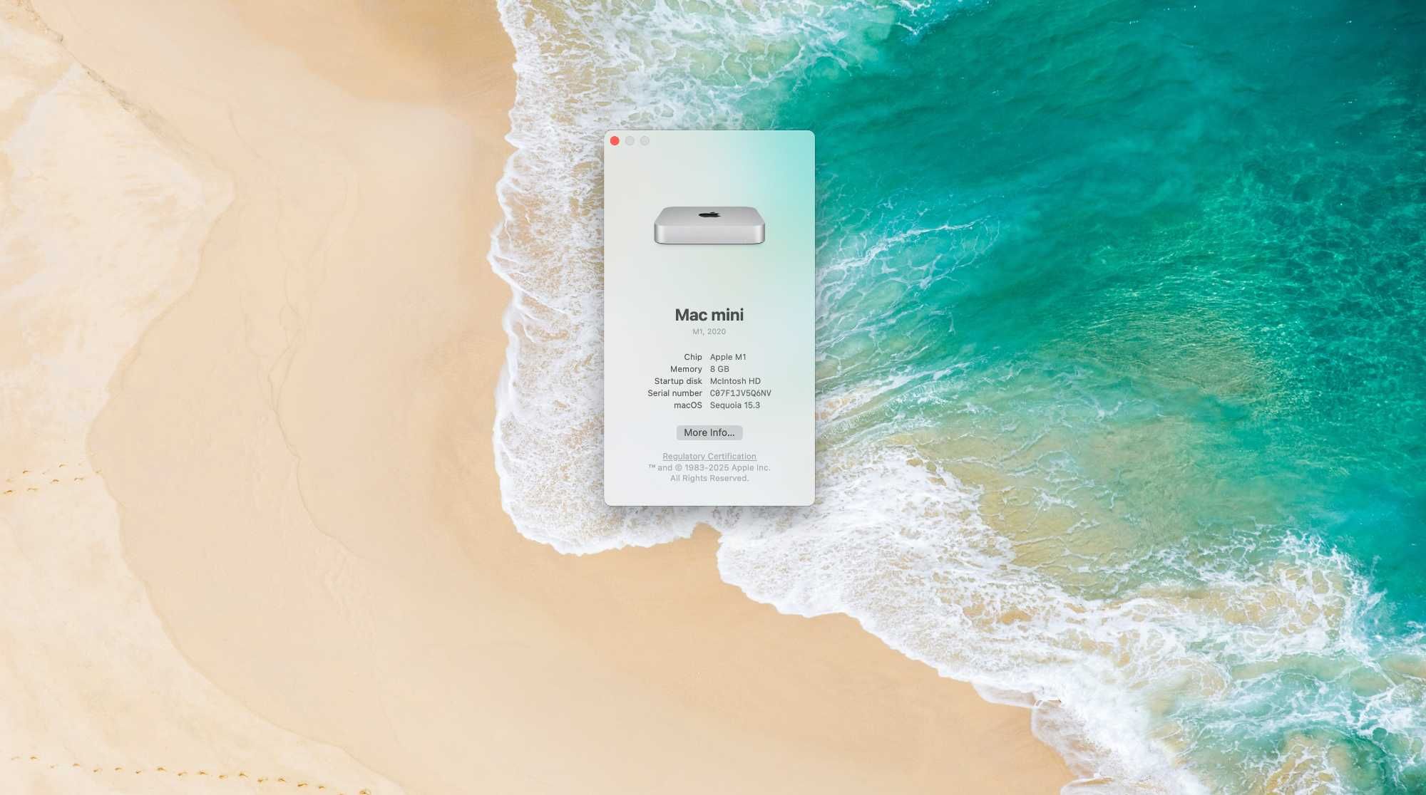 Vand Mac Mini M1