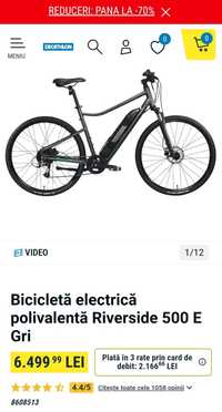 Bicicletă Electrică Riverside 500.E, impecabilă - Reducere de preț  !