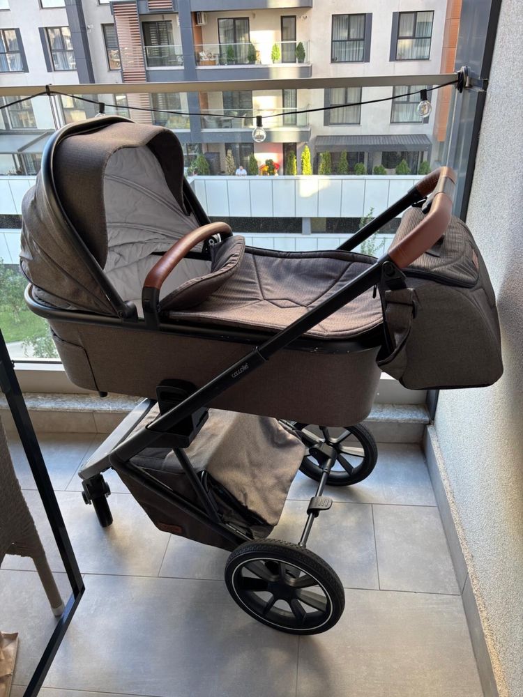 Carucior 3 in 1 Coccolle Nessia Gri - Stare foarte buna