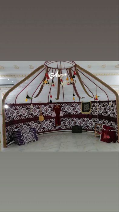 Полу Юрта.Жарты киіз үй