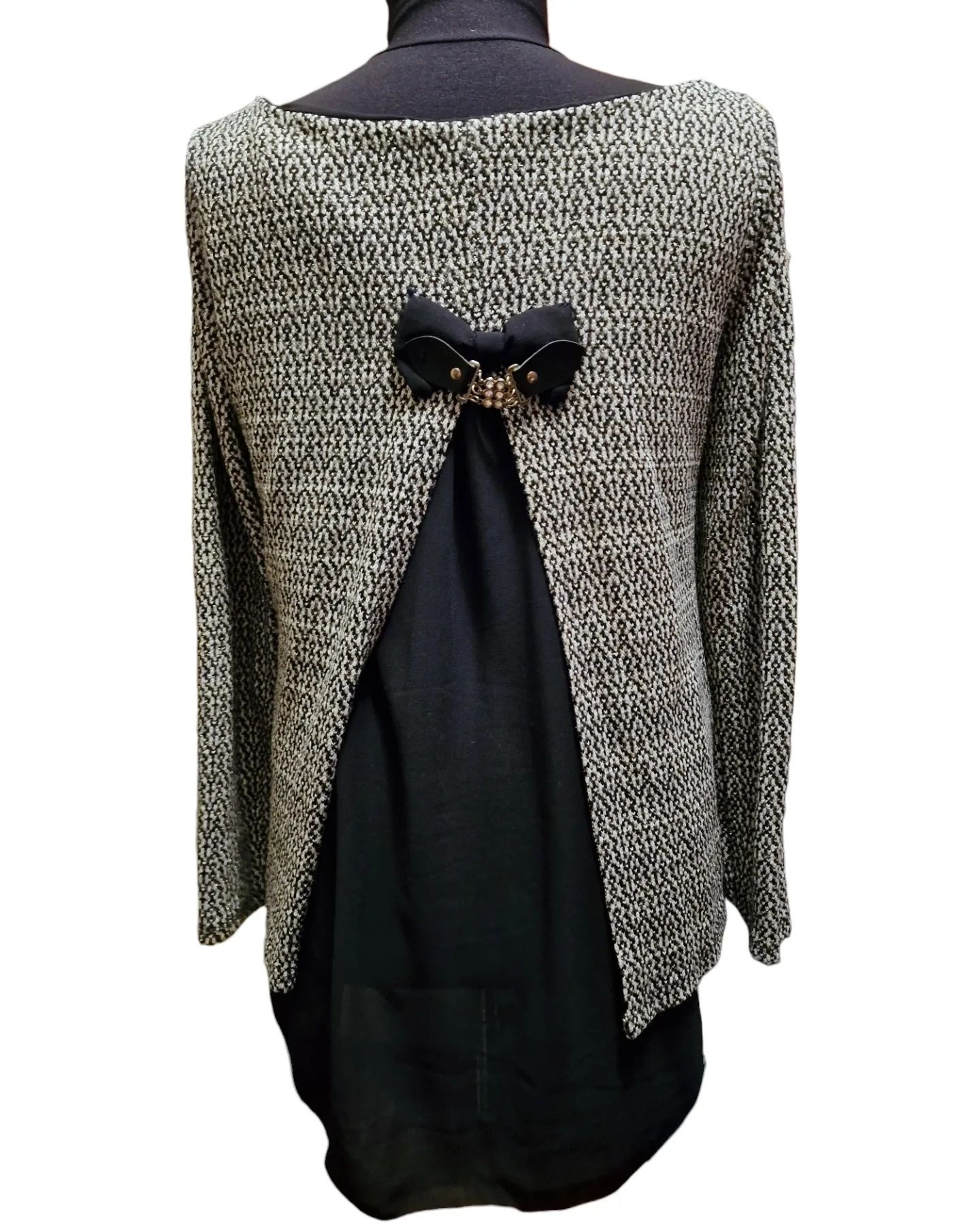 Bluza gri eleganta