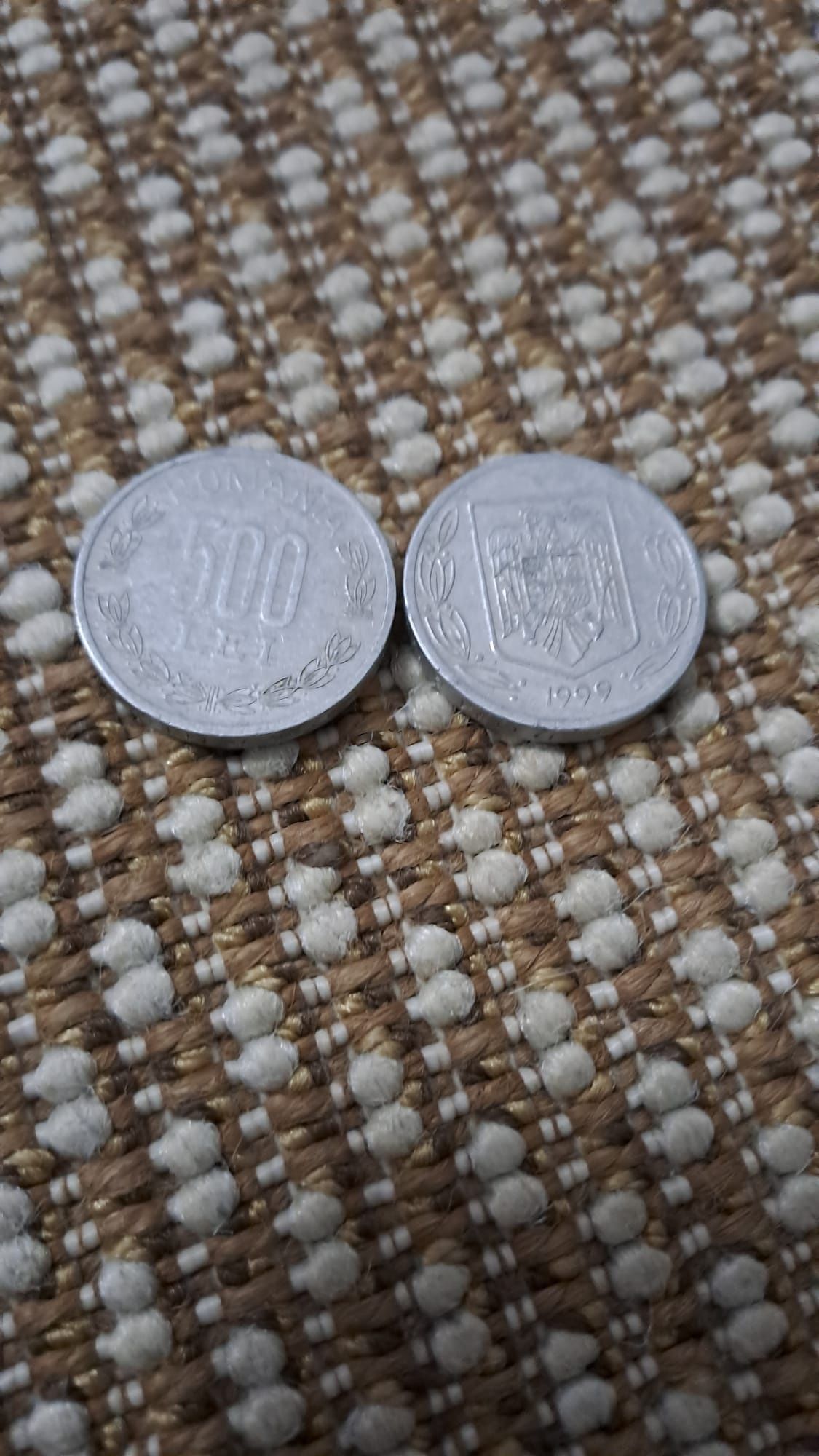 Moneda veche 500 lei din anul 1999