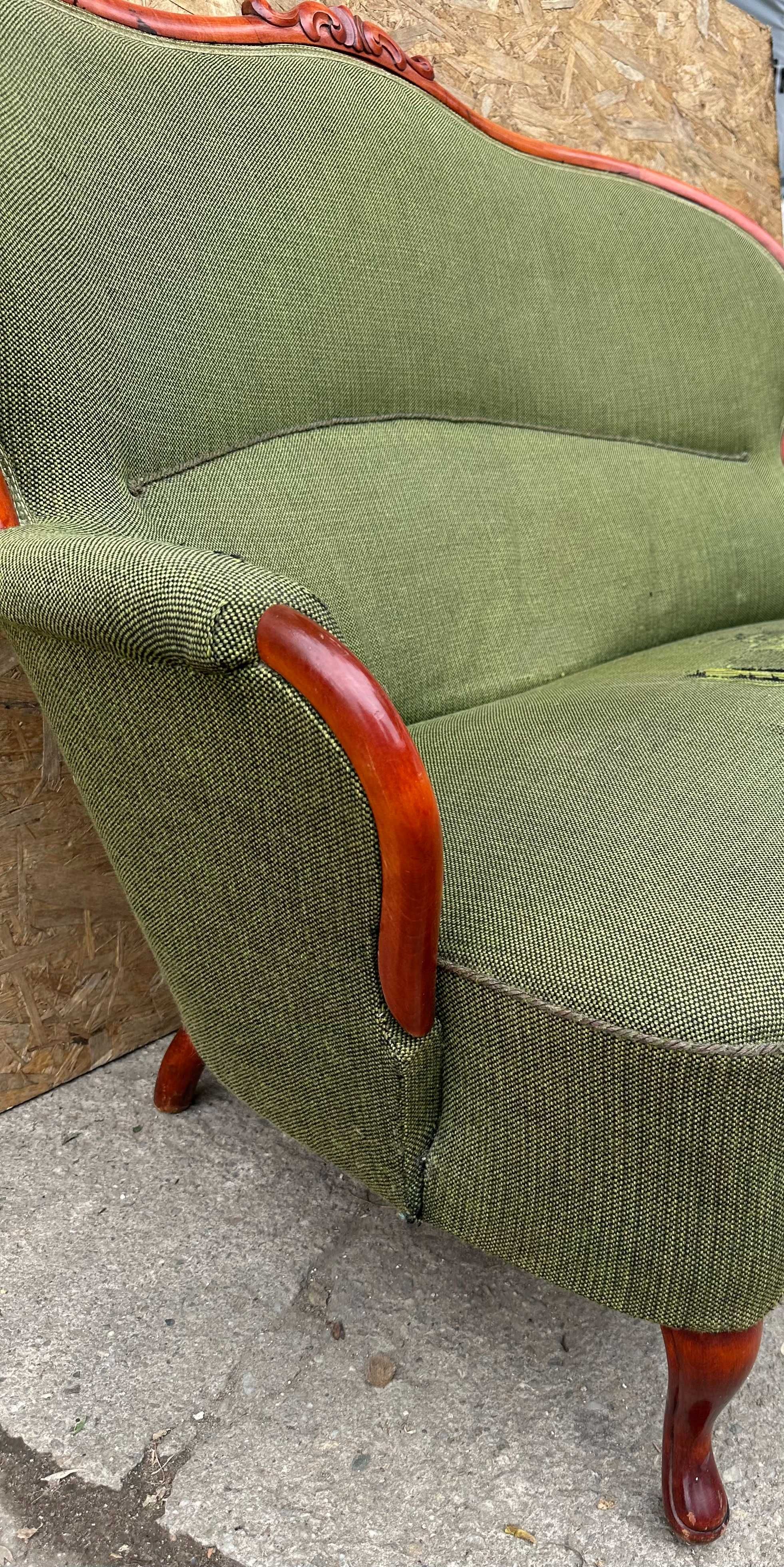 Canapea Vintage Stil Louis Philippe; Bancheta