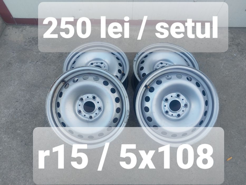 Jante tabla r15 / gama RENAULT si MERCEDES CITAN / 5x108