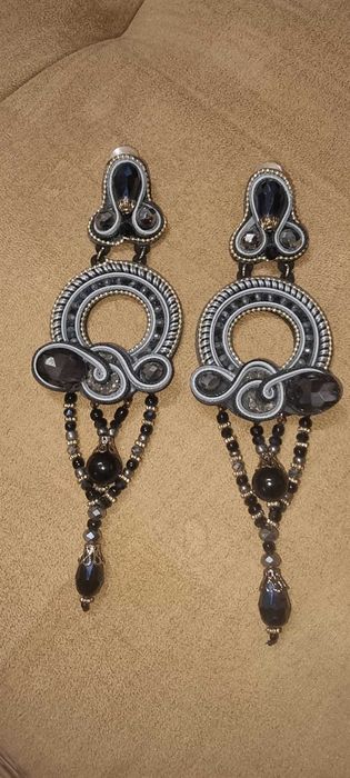 Дълги обеци- ръчна изработка