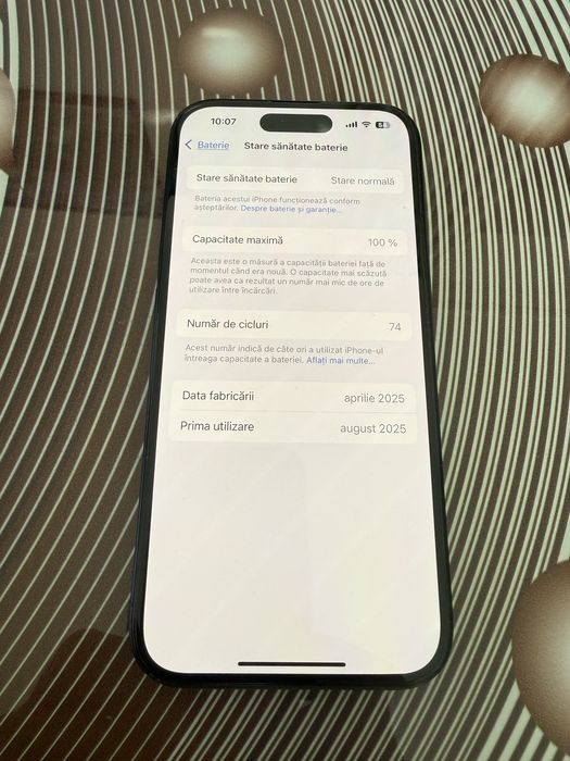 Iphone 16 negru/256g/100% baterie