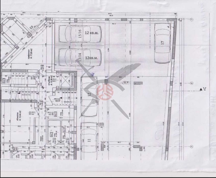 Три паркоместа обединени в едно в жк. Банишора № 91065
