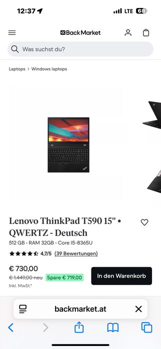 Lenovo Ultrabook core I5