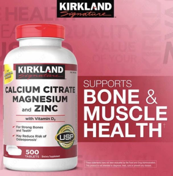 Krikland Calcium citrate Magnesium and zinc 500tablets