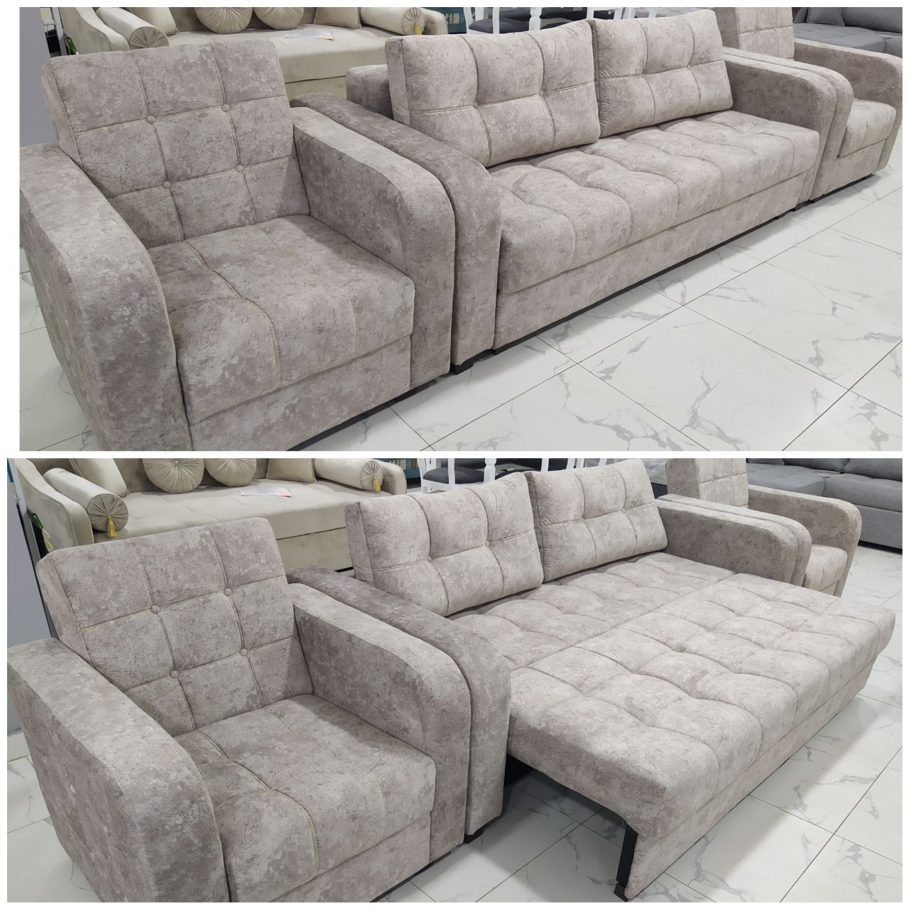 Комплект диван и два кресла фабричное качество!