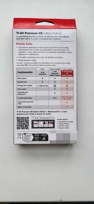 Калькулятор Texas Industries TI-83 Premium CE Python Version