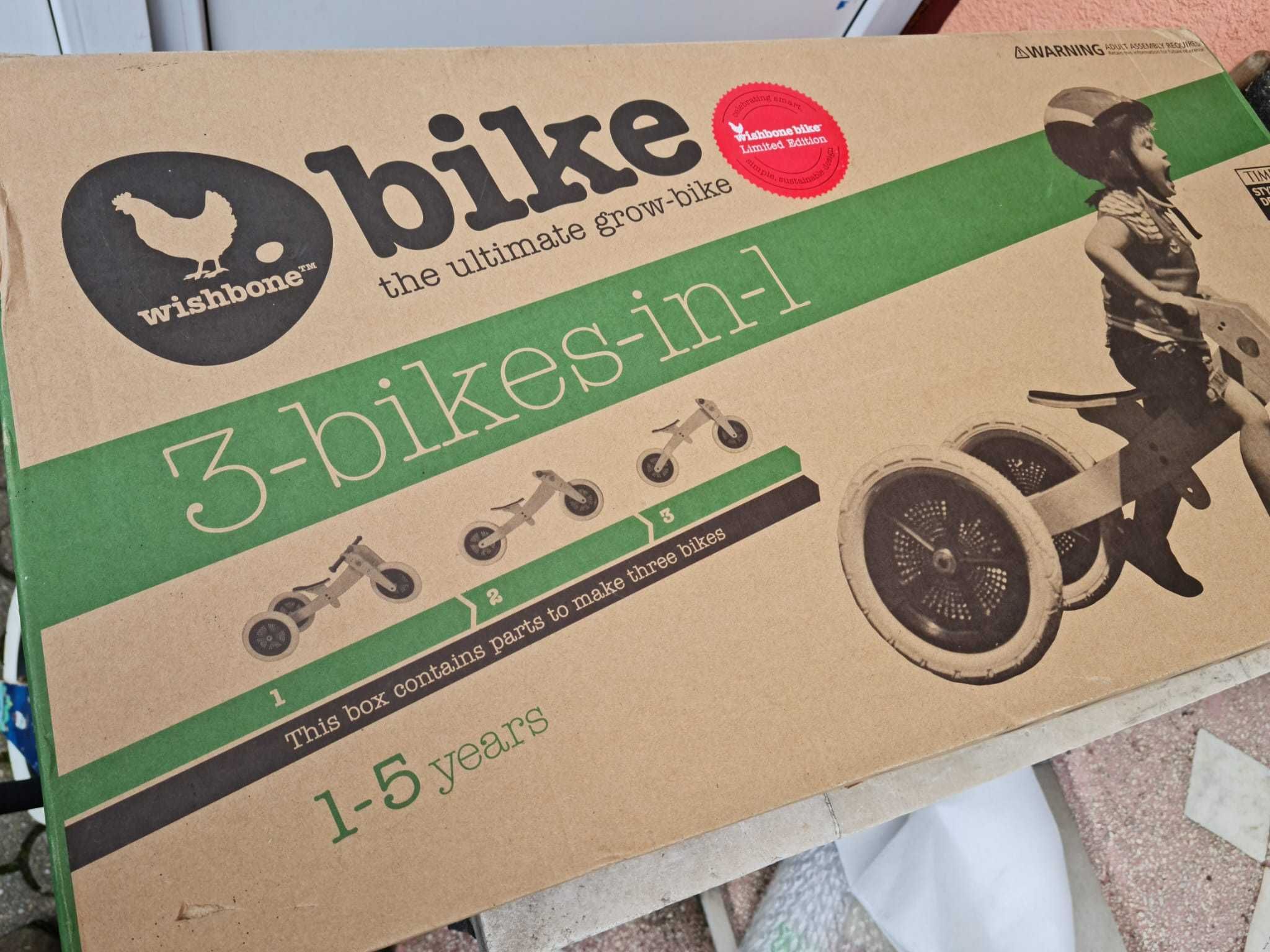 Bicicleta fara pedale Wishbone 3 in 1