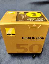 Obiectiv Nikon 50 MM f/1.8 D + bonus filtru UV