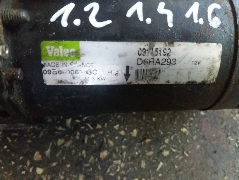 Electromotor valeo opel corsa c astra h g meriva motor 1.0 1.2 1.4 1.6