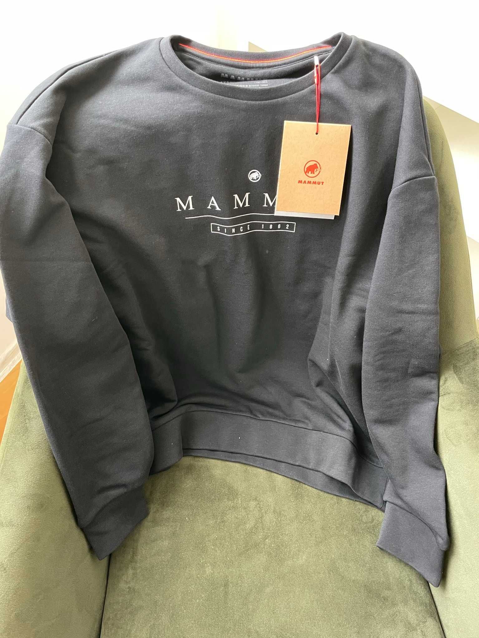 Дамска памучна блуза Mammut Core ML Crew, черна, размер М и XL