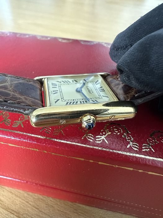 ceas Cartier Tank Vermeil quartz