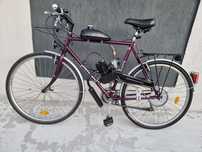 Vând bicicleta cu motor benzina