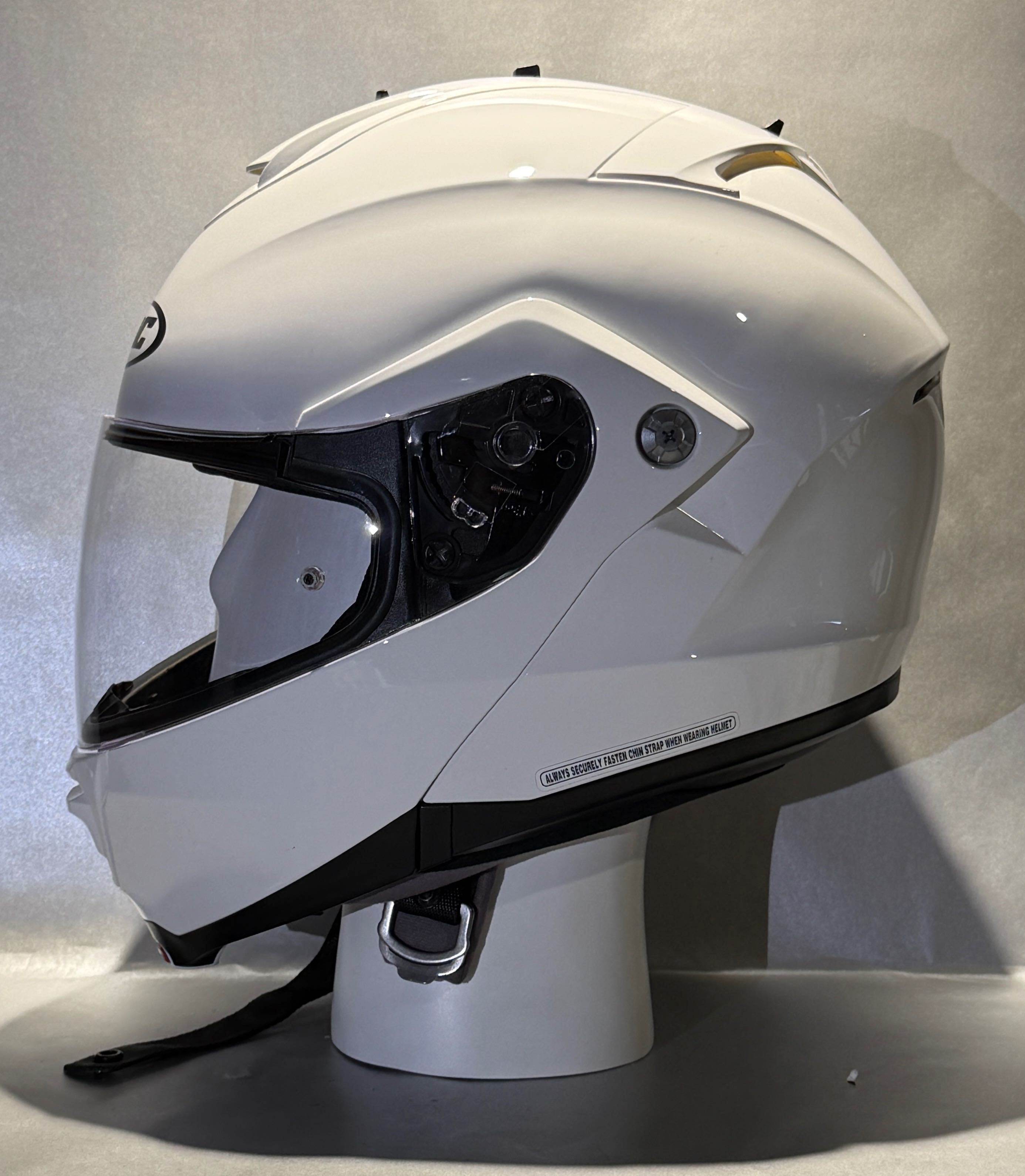 Неразличима от нова модуларна каска за мотор HJC IS-Max II размер XL.
