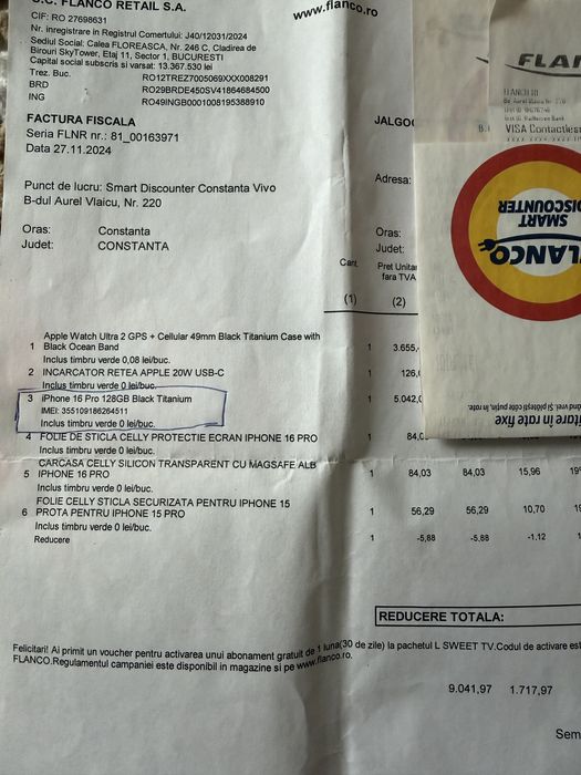 iPhone 16 Pro Black 128GB