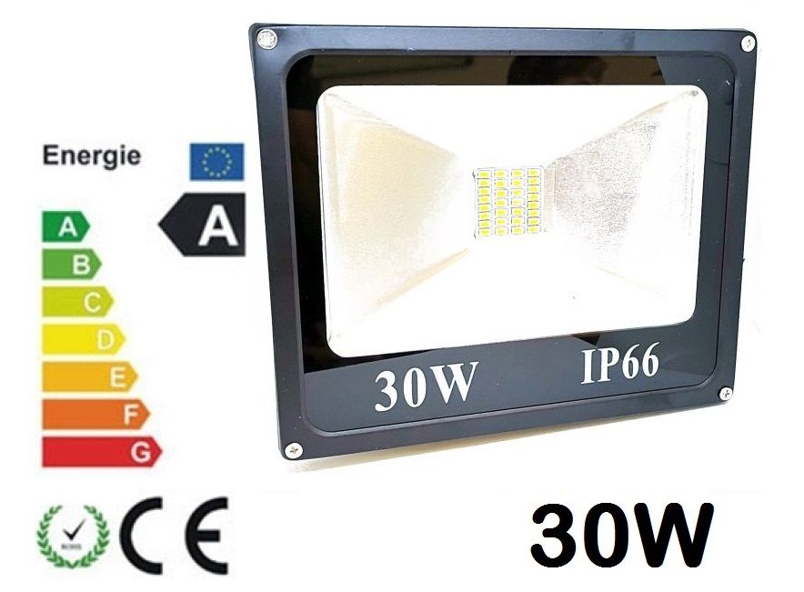 Proiector LED 30W Slim Echivalent 300W Proiectoare Exterior Casa